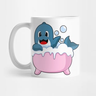 Dolphin Bathe Bathtub Mug